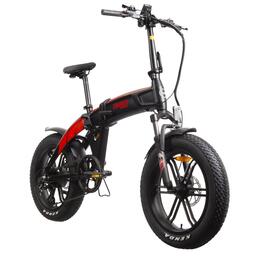 Rower elektryczny DUCATI Scrambler SCR-E GT U17 20 cali Czarno-czerwony