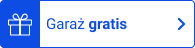 emblemat z niebieskim napisem garaż gratis