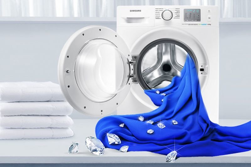 Samsung Bęben Diamond. Dba o delikatne tkaniny Samsung Bęben Diamond. Dba o delikatne tkaniny