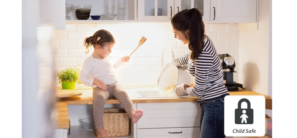 Zmywarka WHIRLPOOL WFO 3T142 X blokada przed dziećmi zabezpieczenie ochrona