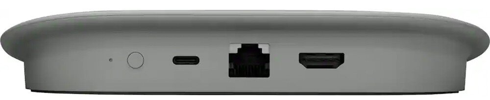 Odtwarzacz multimedialny 4K GOOGLE TV Streamer GA05802-US Google Assistant mikrofon przeglądanie zdjęć JPG, odtwarzacz od tyłu na białym tle