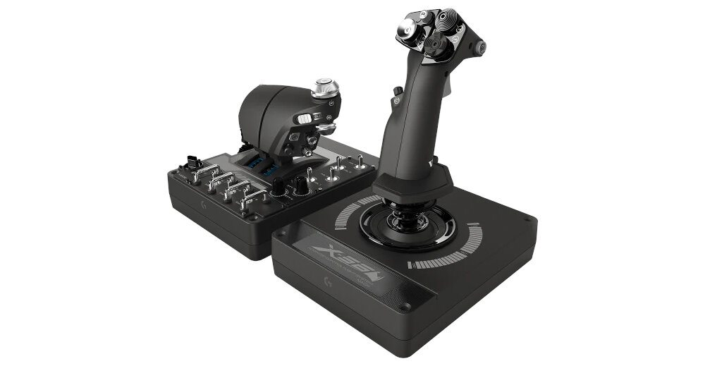 Kontroler LOGITECH G X56 Hotas RGB (PC) realna rzeczywistość wirtualność wyświetlacz