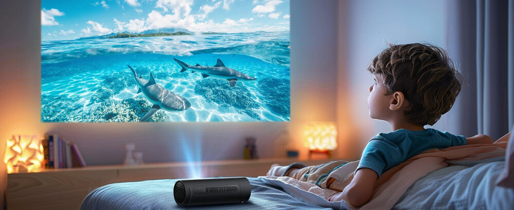 Projektor JMGO Picoflix - Emisja niebieskiego światła