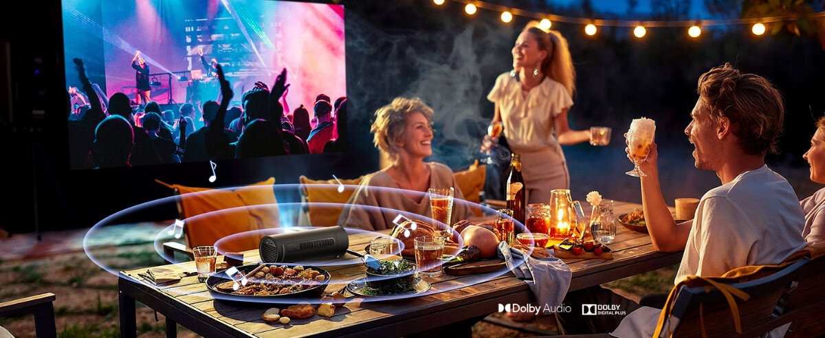 Projektor JMGO Picoflix - Kinowa jakość dźwięku, Dolby Audio