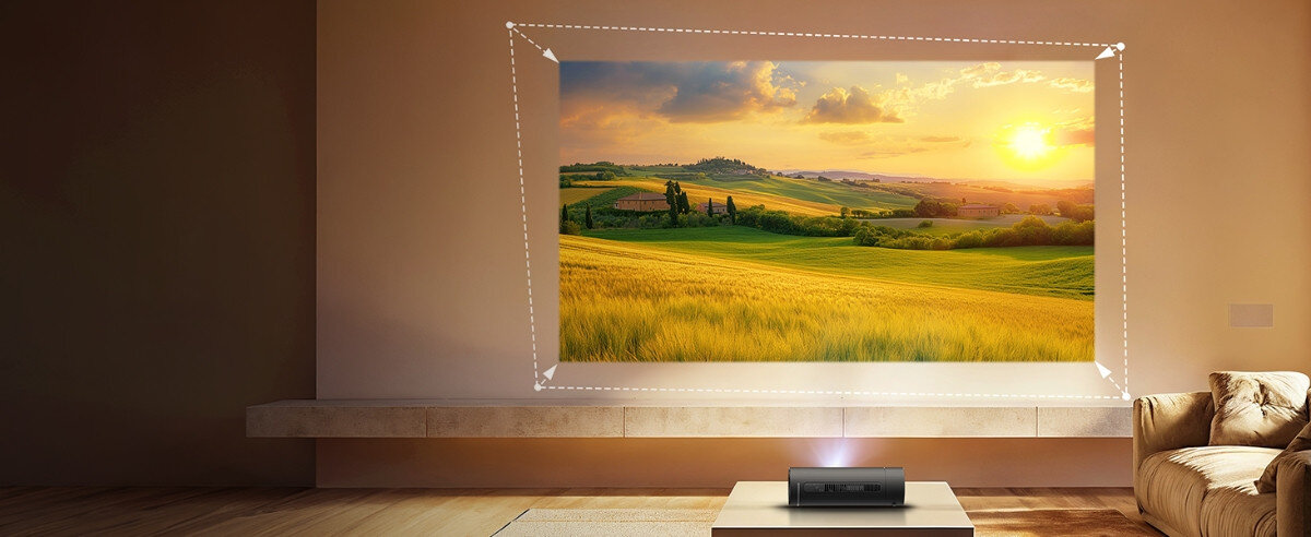 Projektor JMGO Picoflix - Dobry obraz bez wysiłku, Automatyczna korekcja trapezu