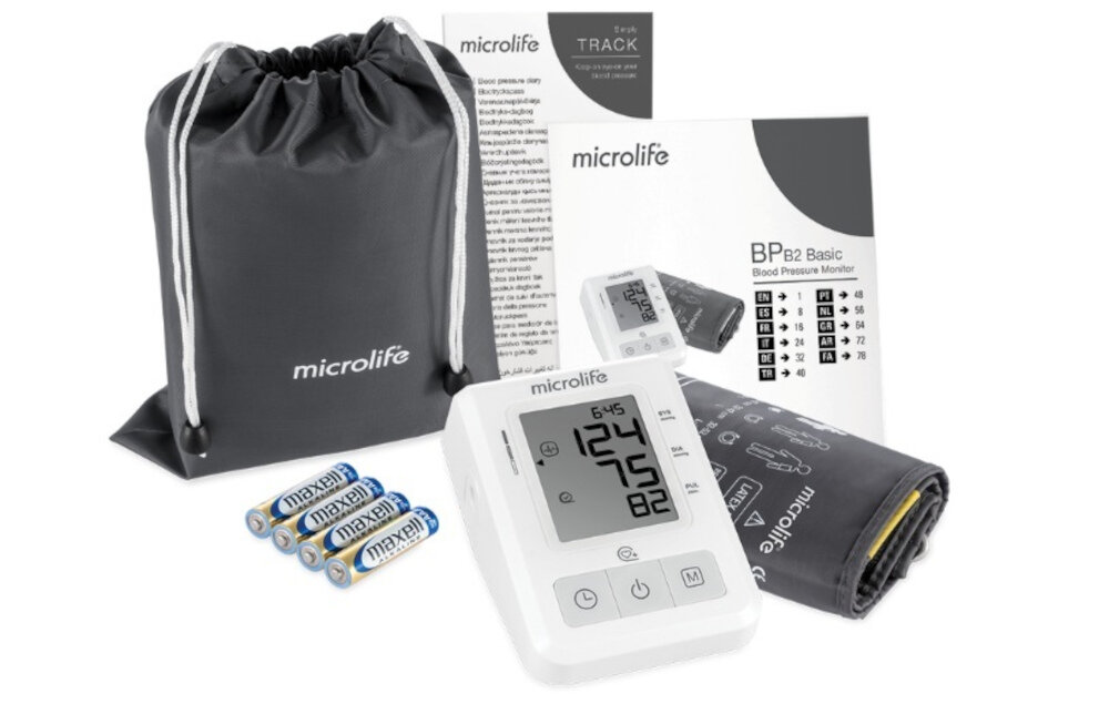 Ciśnieniomierz MICROLIFE BP B2 Basic wygląd design tło prezentacja wizualizacja Pewność pomiaru każdego dnia