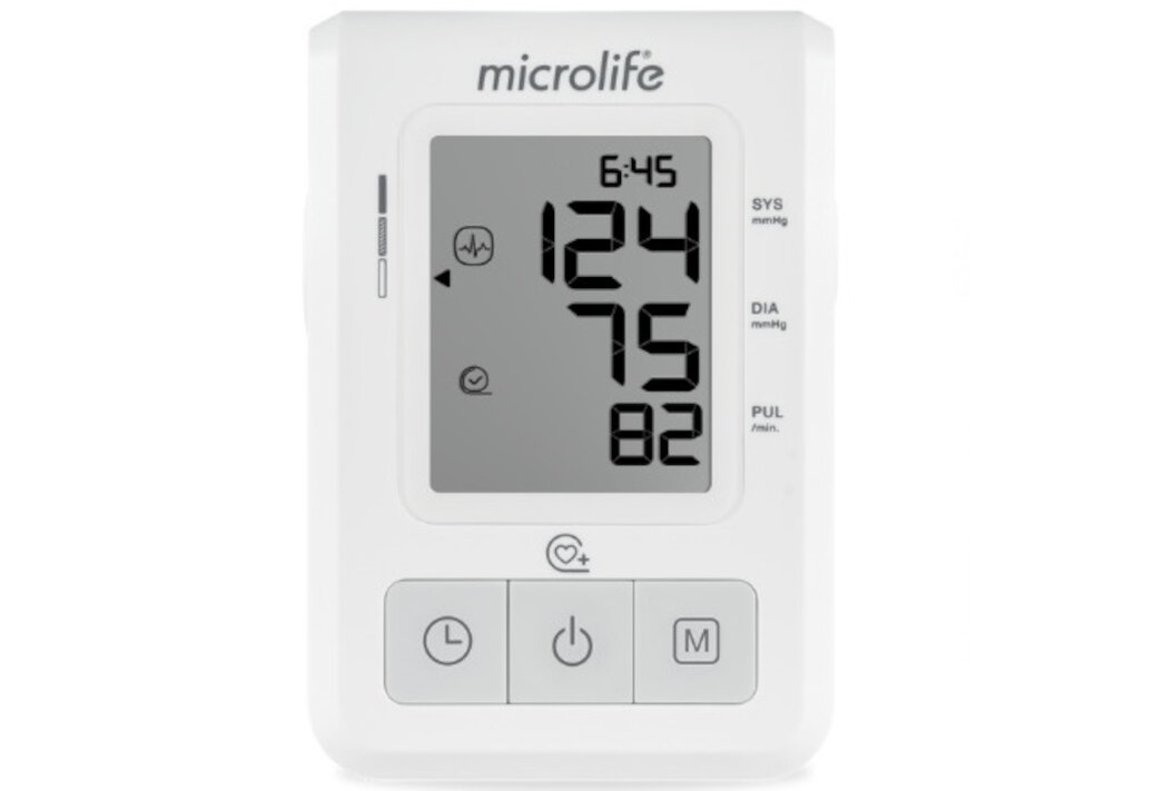 Ciśnieniomierz MICROLIFE BP B2 Basic Funkcje wspierające użytkownika wskaźniki niski poziom baterii ruch ramienia dopasowanie mankietu bezpieczeństwo użytkowania 4 baterie AAA zasilacz działanie użytkowanie elastyczność badania