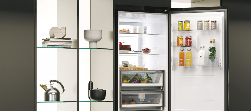 LODÓWKA HAIER HDR7619DNGB oświetlenie LED jasne wnętrze DayLight doskonała widoczność