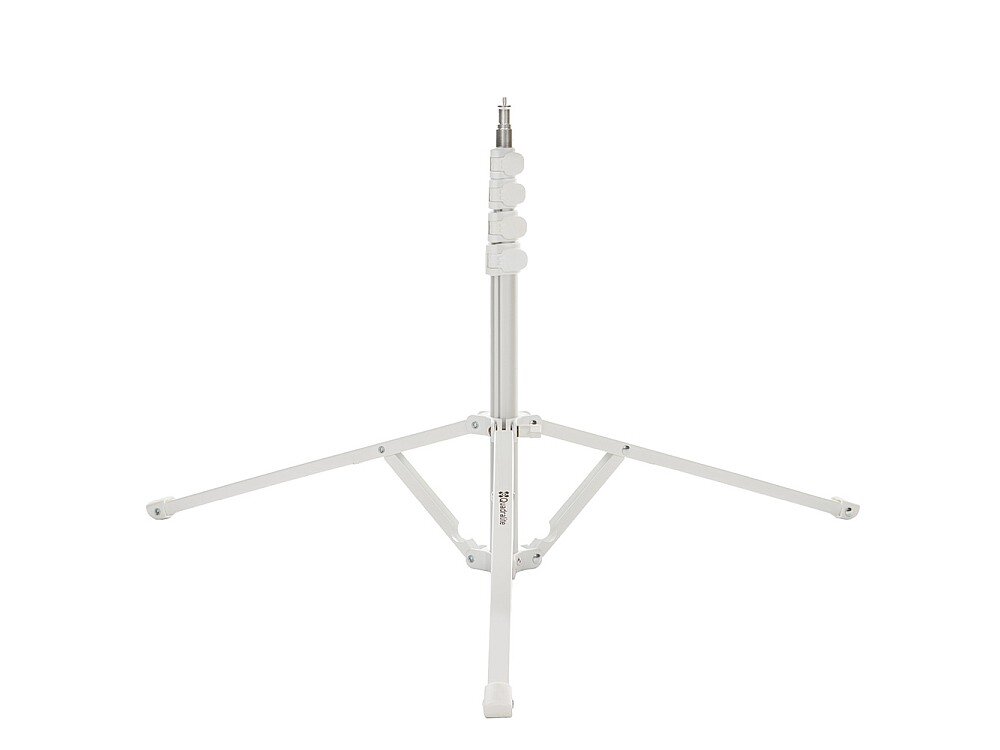 Quadralite Verso 180 AL Biały — udźwig 5 kg, flip lock, rozłożone nogi 