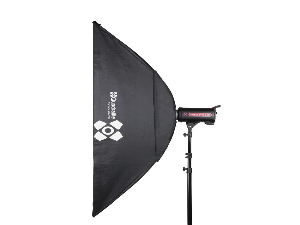 Quadralite Softbox 40x180 rodzina softboxow Quadralite z mocowaniem Bowens czasza od boku