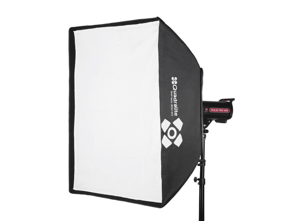Quadralite Softbox 120x80 duzy softbox prostokatny do studia foto i wideo z mocowaniem Bowens
