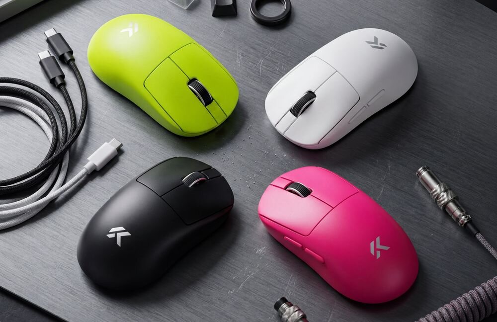 MCHOSE A7 V2 Ultra - mysz w czterech kolorach na blacie