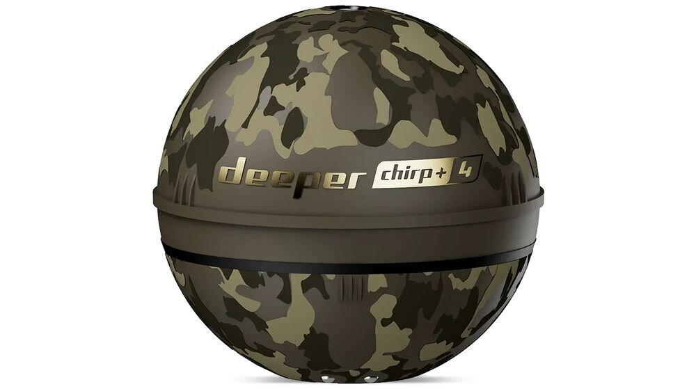 Echosonda wędkarska DEEPER CHIRP+ 4 Deeper Loss Protection ochrona przed zgubieniem uszkodzeniem kradzieżą, echosonda na białym tle