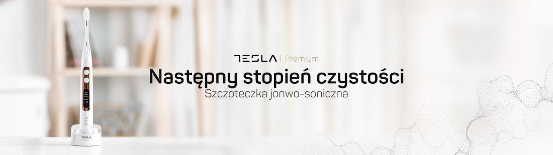 Szczoteczka soniczna TESLA Home Premium TDP121PW Perłowa biel zdjęcie lifestyle Zadbaj o swoje uzębienie