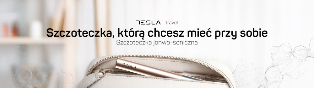Szczoteczka soniczna TESLA Travel Różowe złoto  zdjęcie lifestyle Zadbaj o swoje uzębienie