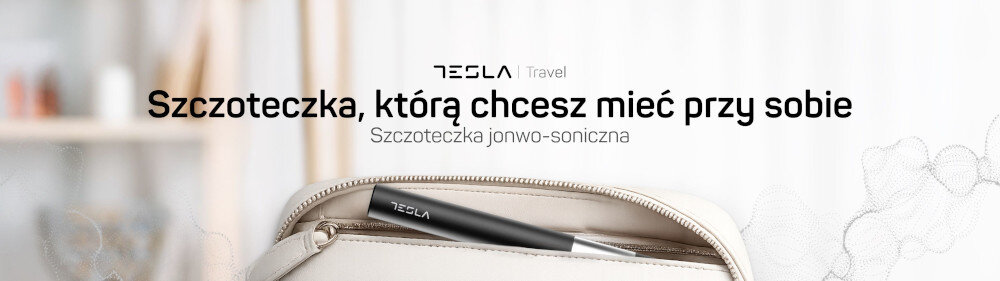 Szczoteczka soniczna TESLA Travel Czarny  zdjęcie lifestyle Zadbaj o swoje uzębienie