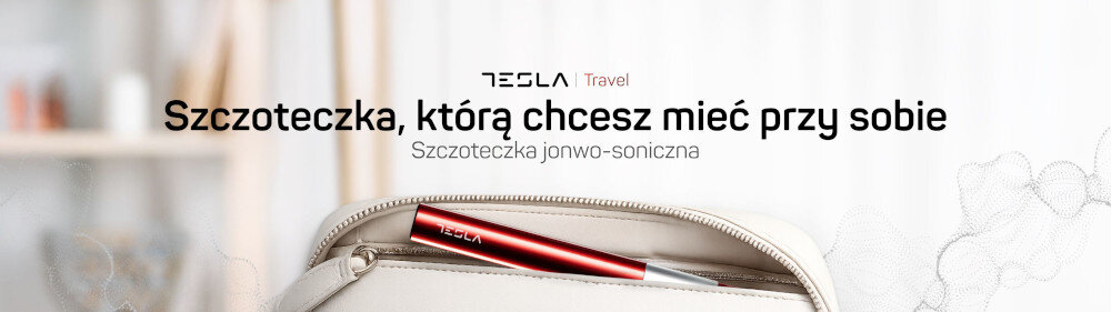 Szczoteczka soniczna TESLA Travel Czerwony  zdjęcie lifestyle Zadbaj o swoje uzębienie
