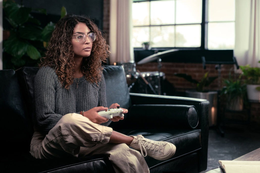 Kontroler MICROSOFT XBOX Series X Biały baterie USB-C hybrydowy kierunkowy tekstura połączenie