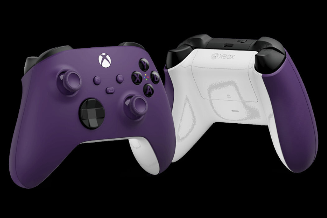 Kontroler MICROSOFT XBOX Series X Astral Purple gniazdo akcesoria aplikacja mapowanie dźwięk
