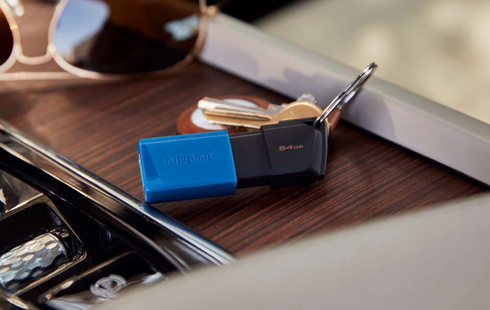 Pendrive KINGSTON DataTraveler Exodia M 64GB, USB 3.2 Gen. 1 (USB 3.0) obudowa zatyczka złącze zaczep