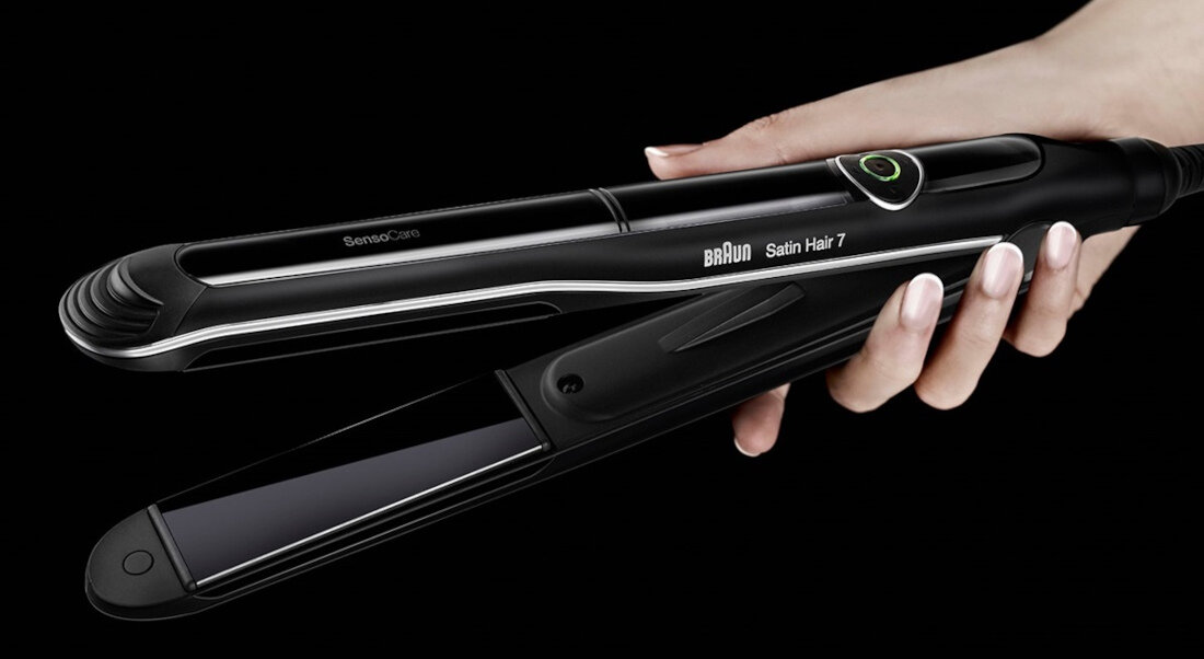 Prostownica BRAUN ST 780 automatyczna regulacja temperatury precyzyjne czujniki ceramiczna powierzchnia plytek ochrona