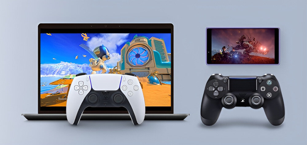 Kontroler SONY DualSense strumieniowo PS5™ lub PS4™ iPad, iPhone Mac PS Remote Play PlayStation™