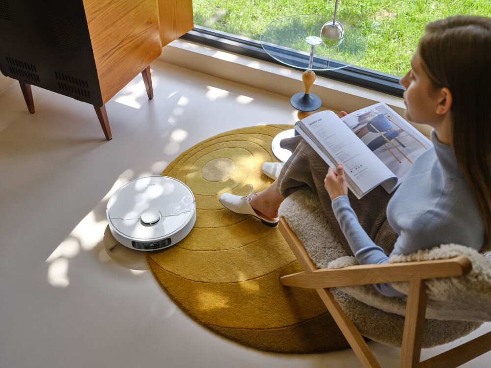 Robot sprzątający MOVA E40 Ultra system omijania przeszkód laser czujniki laserowe