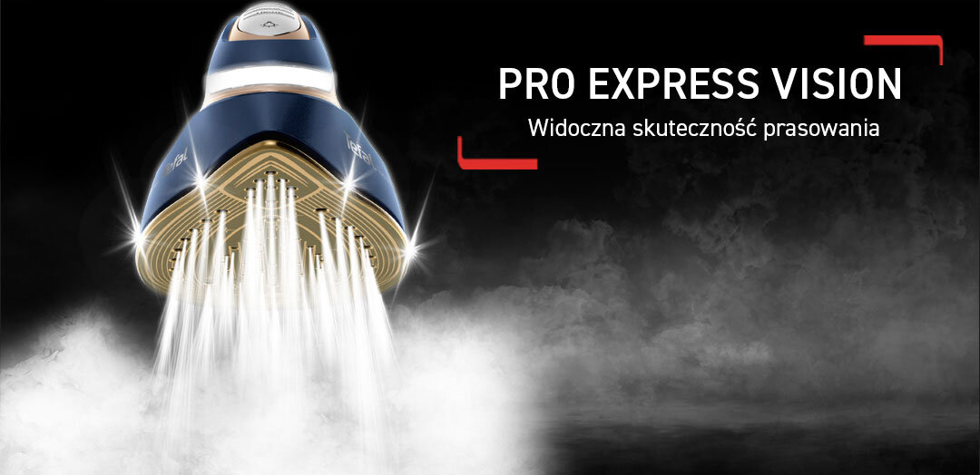 Mocny strumień pary. Generator pary GV9910 z oświetleniem LED sunie po zagniecionych tkaninach.