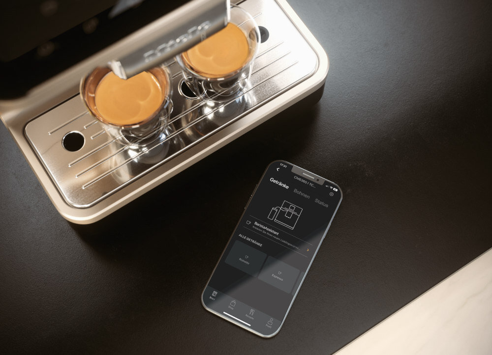 Ekspres MIELE MilkPerfection CM 6160 wygoda oszczednosc czasu aplikacja Miele@mobile sterowanie