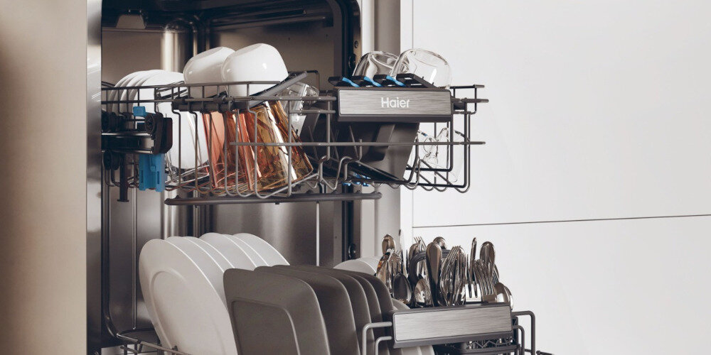 ZMYWARKA HAIER XF0C3TB0FX I-PRO SHINE SERIES 3, SLIM skuteczne mycie suszenie