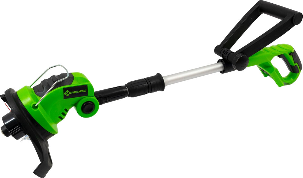 Podkaszarka akumulatorowa GREENSO UAO005 niezawodne narzedzie ogrodowe precyzyjne koszenie w trudno dostepnych miejscach wydajna wygodna w uzytkowaniu przyjazna dla srodowiska