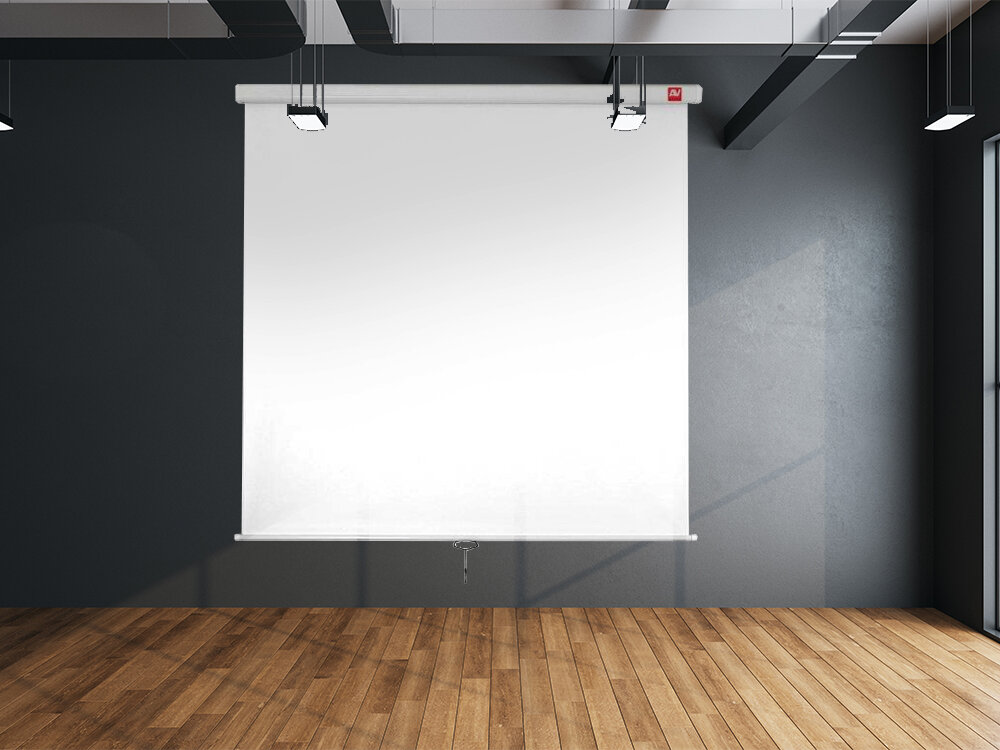 Ekran projekcyjny AVTEK Wall 200x200- Wytrzymały ekran projekcyjny