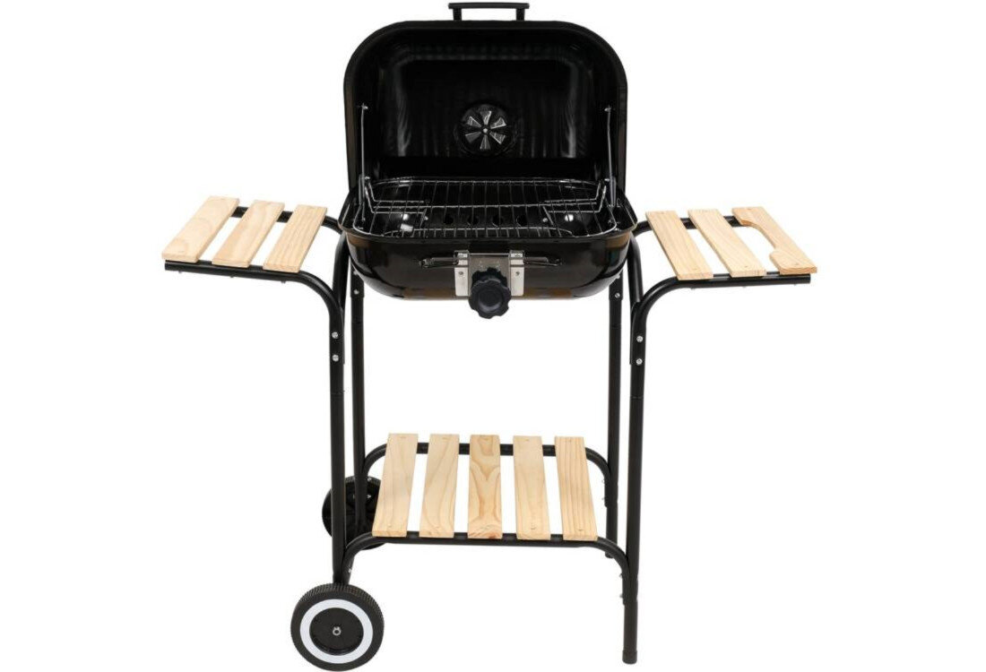 Grill węglowy LUND 99905 40 x 45 cm Mobilność wygoda wymiary waga łatwy w przenoszeniu Średnica kółek solidne metalowe nóżki