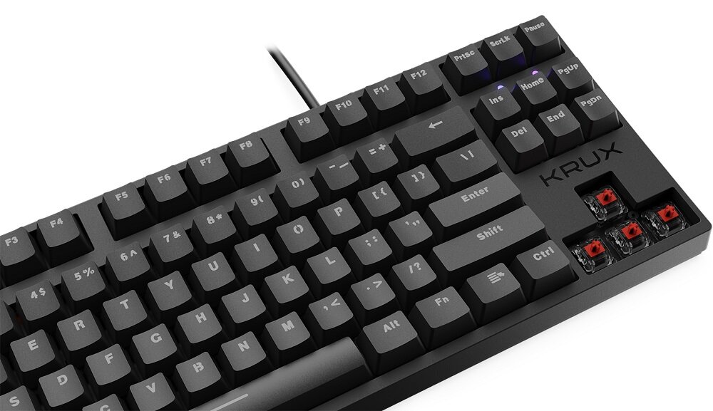 Klawiatura KRUX Atax Pro RGB Outemu - wysoka wytrzymałość 50milionów kliknięć
