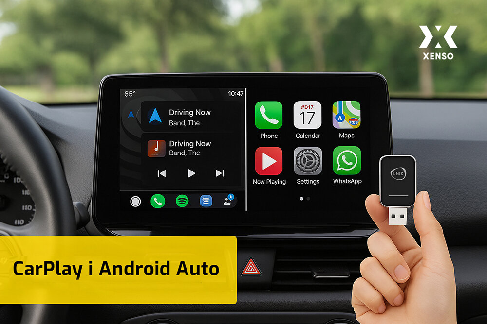 XENSO M1 - addapter na tle wyświetlacza