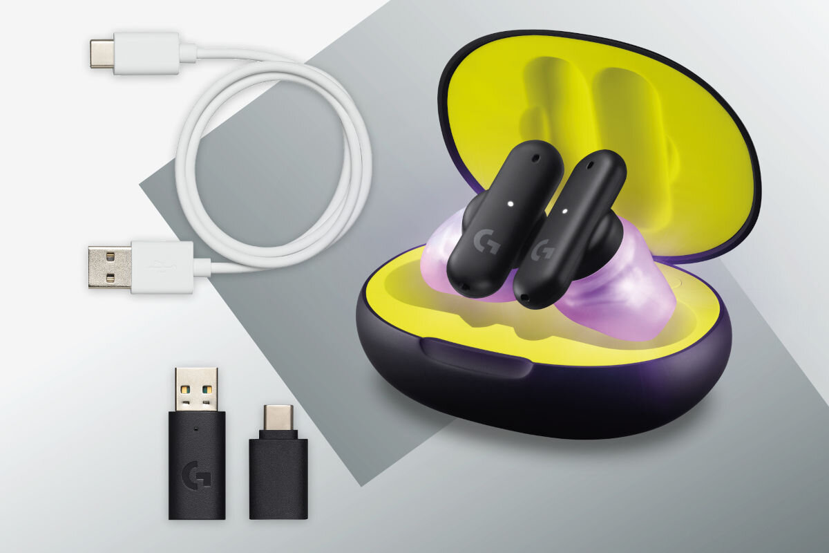 Słuchawki LOGITECH G FITS Czarny elementy opakowanie