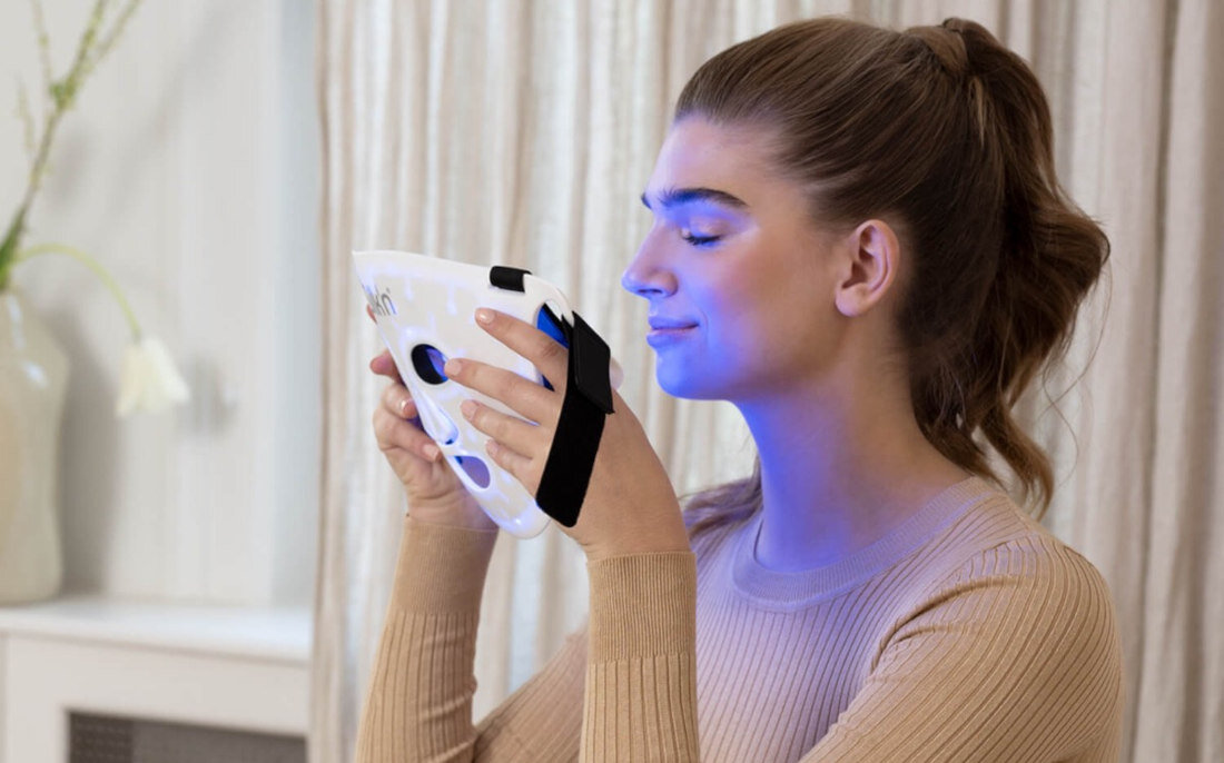 Maska LED SILK'N FLM100PE1001 blask poprawa czas korzystanie częstotliwość odcień rodzaj skóra blask