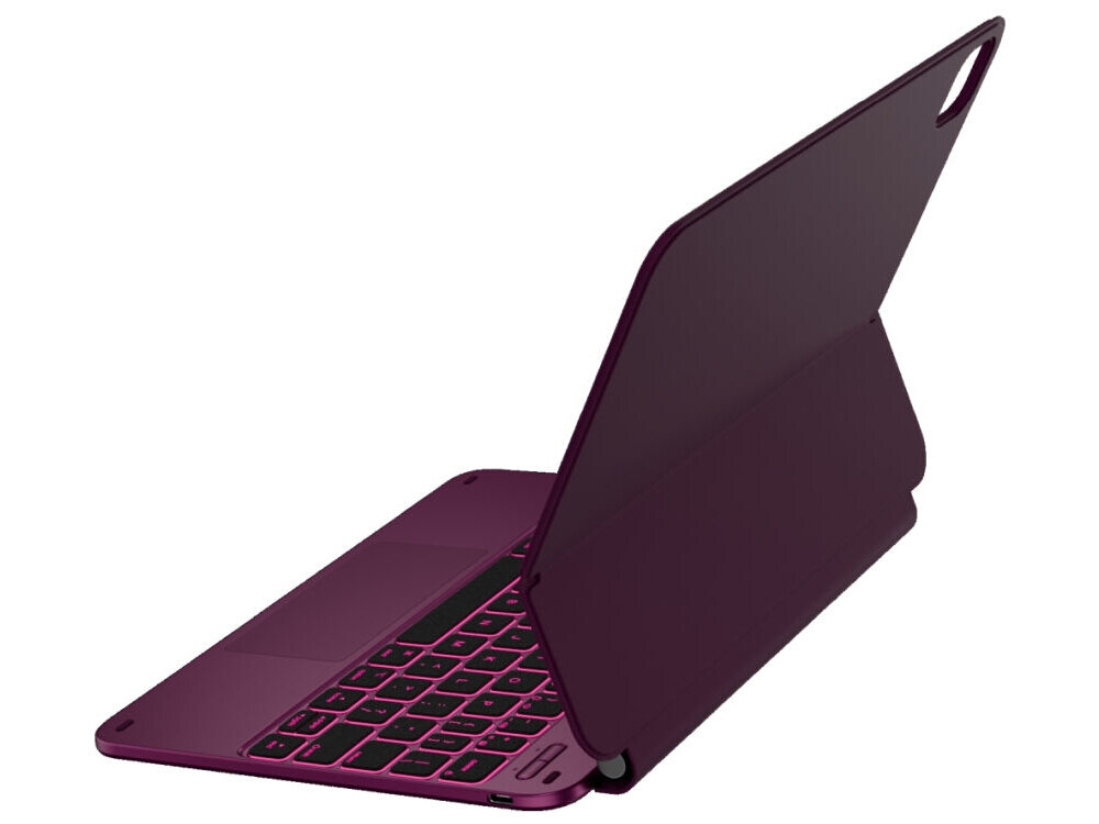 Etui na iPad Pro 11 cali TYPECASE Edge, Etui Typecase Edge do iPada, bateria 500 mAh, USB-C, uchwyt na Apple Pencil, mobilna praca, Tablet w etui z podświetlaną klawiaturą i gładzikiem.