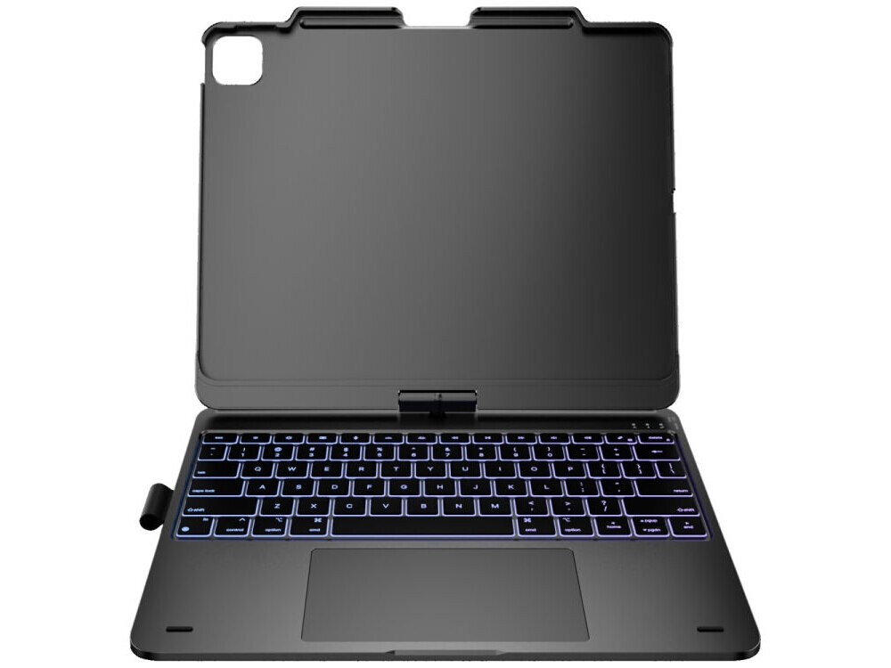 Etui na iPad Air 13 cali TYPECASE Flexbook Touch, Etui Typecase Flexbook Touch obrót 360 stopni, wiele trybów użytkowania iPada, wygodna praca, Otwarty pokrowiec z klawiaturą i gładzikiem, gotowy na wpięcie tabletu.