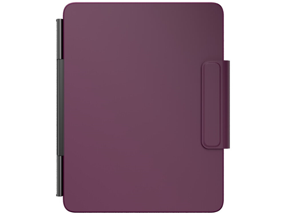 Etui na iPad Pro 13 cali TYPECASE Edge Malinowy Klawiatura, etui, ipad, ochrona, stabilne, polaczenie, bluetooth, wygoda, pracy, na białym tle etui od góry frontem na wprost