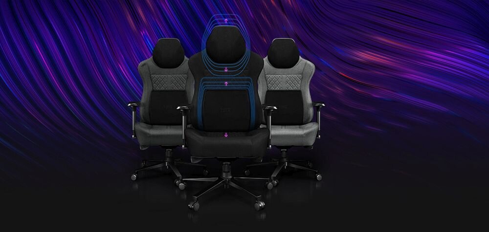 Fotel YUMISU 2052 Magnetic Komfort wygoda regulacja podłokietniki poduszki sesje wielogodzinne kółka obciążenie mechanizm