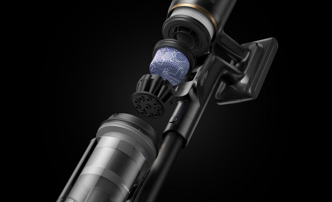 Odkurzacz DREAME Z30 Ultra Czyste powietrze System filtracji z filtrem HEPA H14 cząsteczki wielkość jakość powietrza