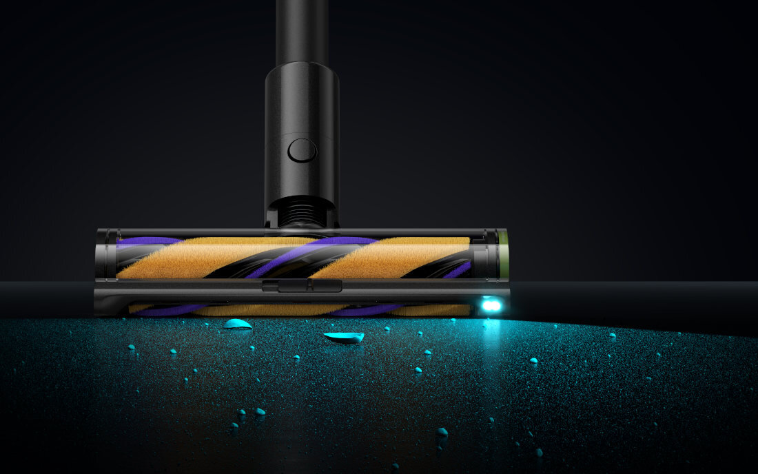 Odkurzacz DREAME Z30 Ultra Wszystko w zasięgu wzroku Szczotka Omni-Brush z oświetleniem CelesTect™ widoczność zabrudzenia dokładne sprzątanie i komfort pracy