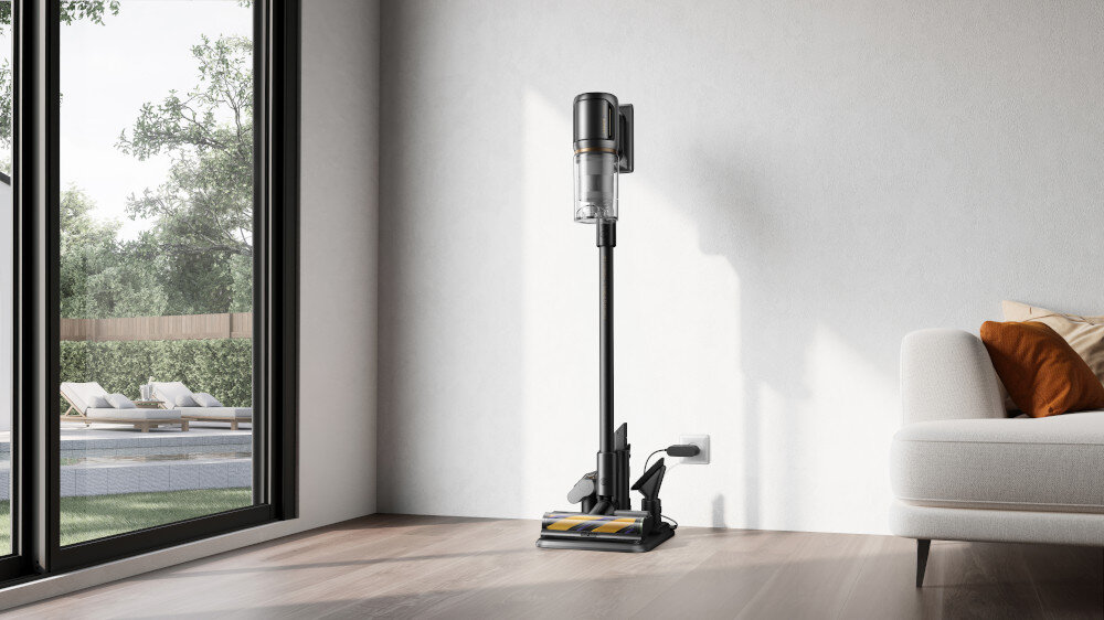 Odkurzacz DREAME Z30 Ultra Łatwe przechowywanie i czyszczenie Stacja ładująca organizer na akcesoria Demontowane elementy można myć pod bieżącą wodą ułatwienie