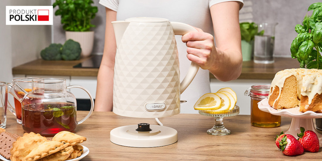 Czajnik ZELMER ZCK7632F Fryderyk Wyłączy się po podniesieniu automatyczne wyłączenie