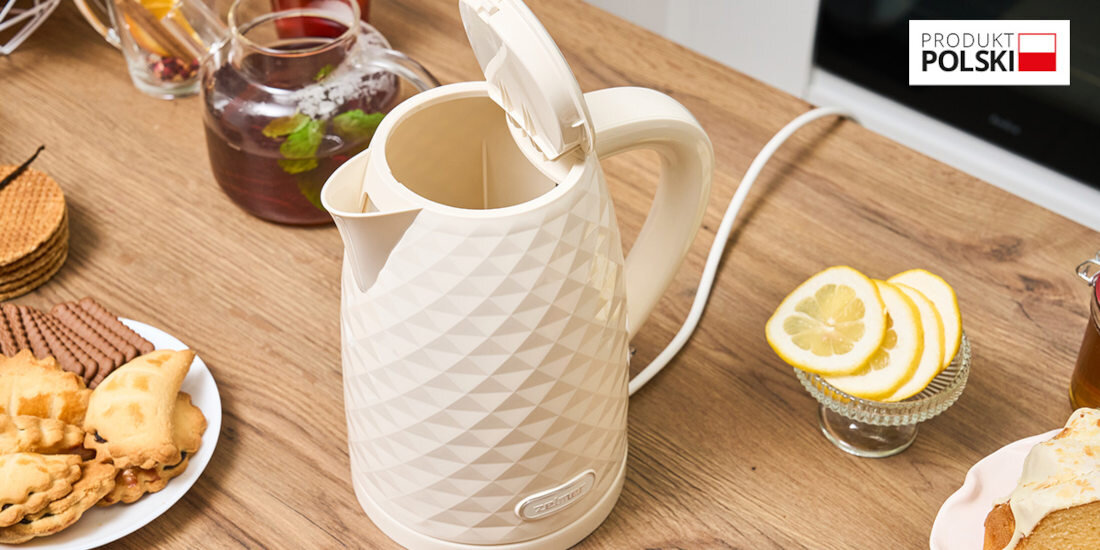 Czajnik ZELMER ZCK7632F Fryderyk Schowek na przewód porządek komfort wygoda porządek