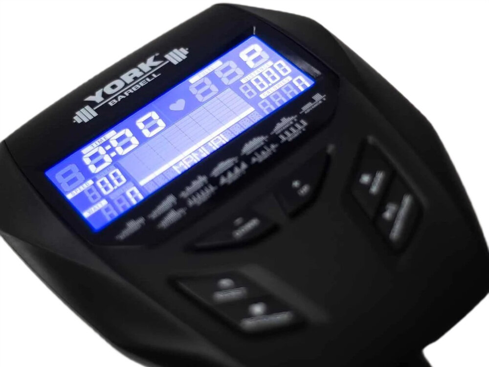 Orbitrek magnetyczny YORK FITNESS HX7 czytelny wyswietlacz LCD wbudowane funkcje stala kontrola