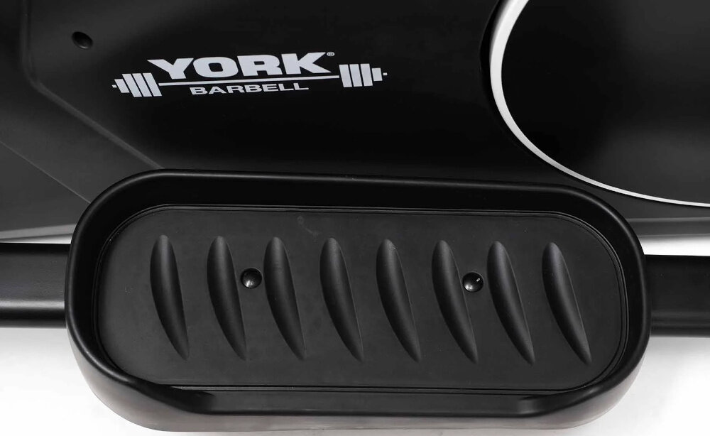 Orbitrek magnetyczny YORK FITNESS HX7 duze platformy na stopy antyposlizgowa nawierzchnia bezpieczna stabilna pozycja dlugosc kroku 38,1 cm funkcja regulacji poziomu podlogi w 4 kierunkach stabilnosc urzadzenia