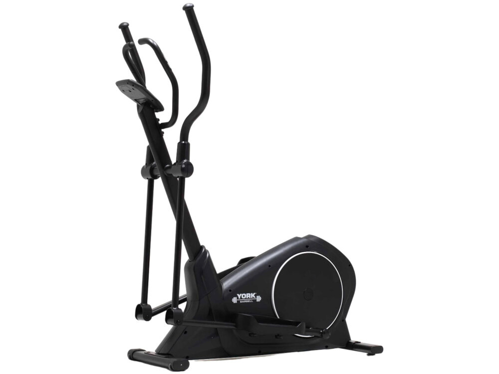 Orbitrek magnetyczny YORK FITNESS HX7 wymiary 60 x 171 x 145 cm waga 49,5 kg kolka transportowe do uzytku domowego