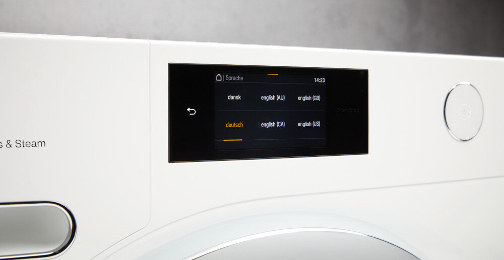 PRALKO-SUSZARKA MIELE WTR 870 WPM Z TWINDOS I QUICKPOWER ustawienia wyświetlacz TFT rozdzielczość